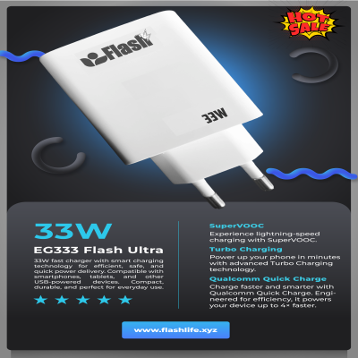 EG333-Flash Ultra 33W Fast/Turbo/Super VOOC Charger